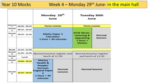 6 year 10 mocks june updated may